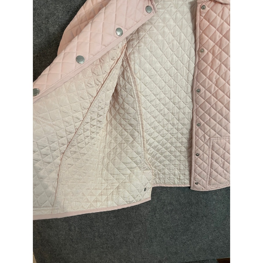 LAUREN RALPH LAUREN Quilted Snap Front Jacket Pink Women's Size 1X - Picture 4 of 11
